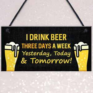 Funny Bar Sign Hanging Wall Sign Man Cave Plaque Gift For Men Gift