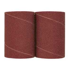 Draper Aluminium Oxide Sanding Sleeves, 75 x 115mm, 80 Grit (Pack of 2) 08406