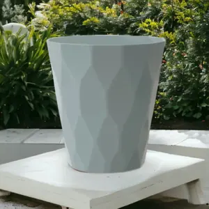 URBNLIVING 15cm Height Grey Flower Pot