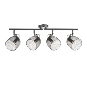 Margo Black 4 Light Spotlight bar