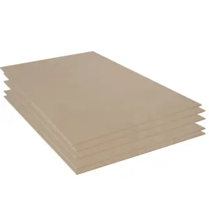 Pack of 5 Laser Compatible MDF Boards 600mm x 400mm x 3mm