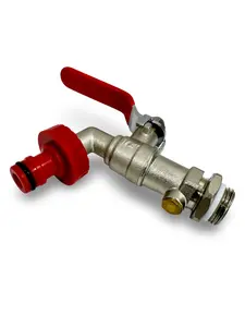 Warmer System 1/2 inch Outside Garden Tap Lever Handle with Check Valve & Hose Connector