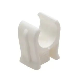 Talon White Plastic Snap lid clip YOPD15/10 (Dia)15mm, Pack of 10