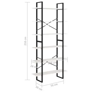 Berkfield High Cabinet White 100x30x210 cm Solid Pine Wood