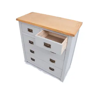 Argenta 5 Drawer Chest of Drawers Bras Drop Handle