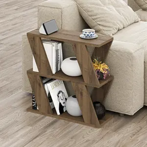 Adriana Side Table Modern Compact Design for Living Room & Bedroom Brown