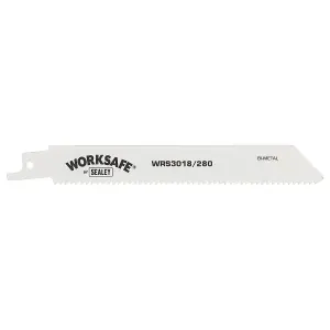 Sealey Reciprocating Saw Blade 280mm 10 TPI White - Pack of 5 WRS3018/280