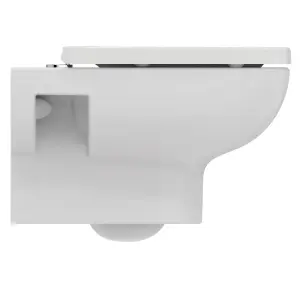 Ideal Standard i.life A White Wall hung Square Toilet with Soft close seat & Concealed cistern