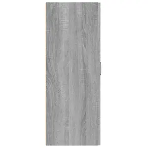 Berkfield Hanging Cabinet Grey Sonoma 69,5x34x90 cm Engineered Wood