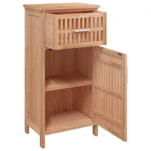 Berkfield Bathroom Cabinet 42x29x82 cm Solid Wood Walnut