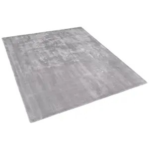 Viscose Area Rug 200 x 200 cm Light Grey GESI II