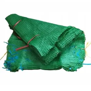 Strong Net Woven Sacks Wood Log Logs Kindling Vegetables Mesh Bags - 45cm x 60cm Green 200 pack