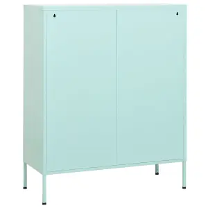 Berkfield Storage Cabinet Mint 80x35x101.5 cm Steel