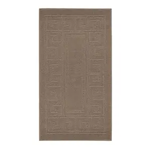 Millfield Greek Key Door Mat Beige / 60cm W x 220cm L