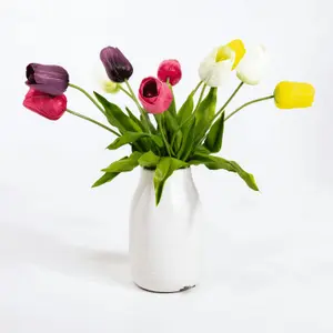 Blooming Artificial - Faux Tulip Flower Arrangement - Bouquet / Bunch