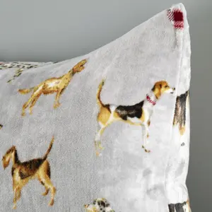 Catherine Lansfield Country Dogs 55x55cm Cushion Natural