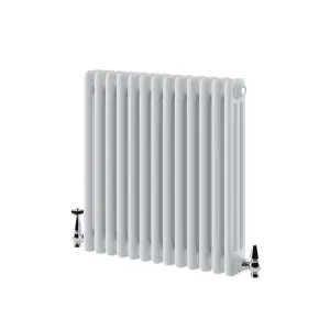 Braxton White Triple Horizontal Column Radiator - 600x605mm