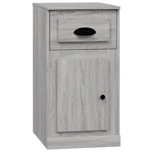 Berkfield Side Cabinet with Drawer Grey Sonoma 40x50x75 cm Engineered Wood