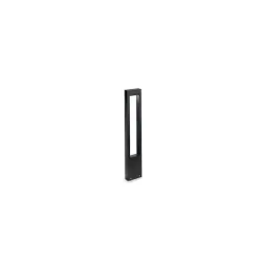 Luminosa Vega 1 Light Outdoor Bollard Black IP44, G9