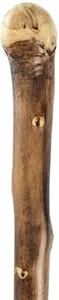 Natural Chestnut Knob Handle Wooden Walking Stick