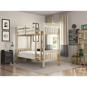 Cambridge Solid Pine Heavy Duty Bunk Bed Single (3')