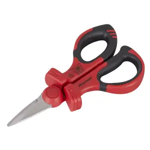 Premier Insulated Scissors VDE Approved Durable Stainless Steel Soft Grip AK8526