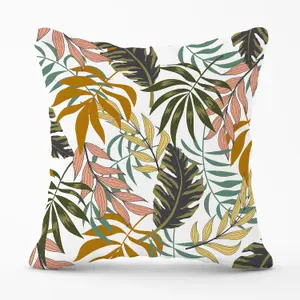 Tropical Leaves Outdoor Cushion 45cm x 45cm