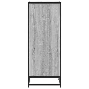 Berkfield Shoe Rack Grey Sonoma 48x38x97.5 cm Engineered Wood