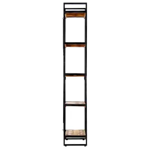 Berkfield 5-Tier Bookcase 60x30x180 cm Solid Reclaimed Wood