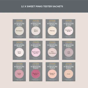 Rust-Oleum Pink Satin Furniture Paint Tester Samples - 10ml