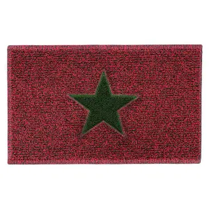 Christmas Star PVC Spaghetti Doormat 75cm x 44cm