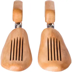 Shoe Stretcher 3 Pairs - made of lotus wood, for women's and men's shoes - brown