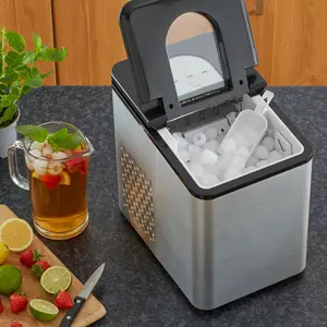 Eshal Electric Ice Cube Maker Machine Chrome