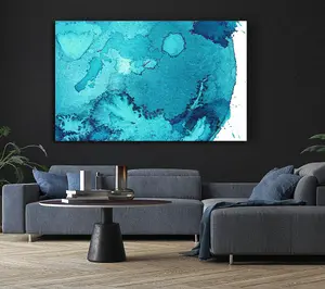 Water Planet Canvas Print Wall Art - Medium 20 x 32 Inches