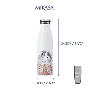 Mikasa Tipperleyhill Guinea Pig Double-Walled 500ml Stainless Steel Water Bottle