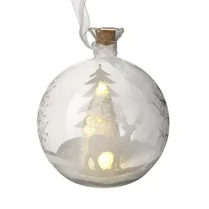 Deer Scene Light Up Bauble