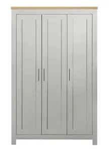 Birlea Highgate 3 Door Wardrobe Grey & Oak