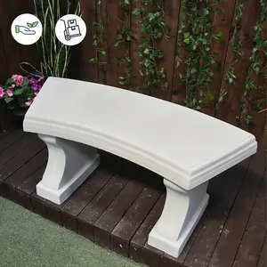 Stunning Textured Sandstone Curved Bench Perfect For Gardens