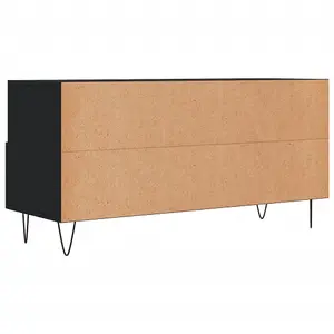 Berkfield TV Cabinet Black 102x36x50 cm Engineered Wood