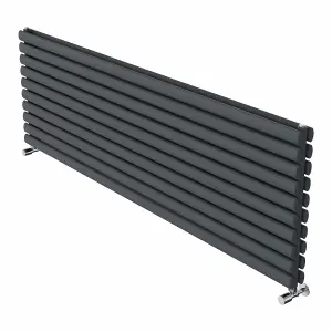 Right Radiators 1800x590 mm Horizontal Vertical Oval Column Radiator Double Panel Rads Anthracite