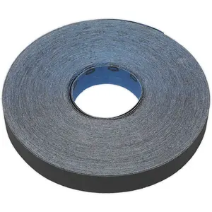 Premium Blue Twill Emery Roll - 25mm x 25m - Flexible, Tear Resistant, 60 Grit for Precision Polishing