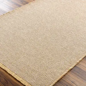 PAVI Becki Owens x Surya Solid and Border Boho Jute Area Rug 200 x 275 cm