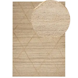 Jute Area Rug 160 x 230 cm Beige YUVACIK