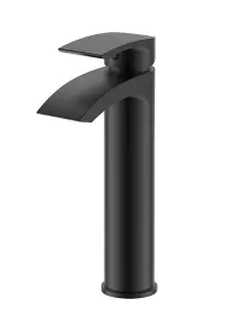 Aquarius Arc Tall Mono Basin Mixer Tap Matt Black