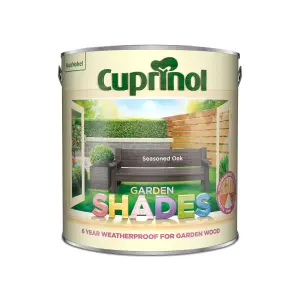 Cuprinol Garden shades Seasoned oak Matt Exterior Wood paint, 2.5L