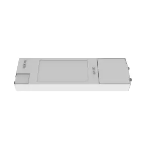 GoodHome Wundt Matt White Aluminium effect Square Cool, natural & warm white Light panel (L)300mm