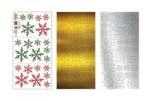 Magic Christmas Snowflakes Window Stickers, Wall Art, DIY Art, Home Decor, Decal