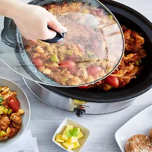 Tower 6.5 Litre Stainless Steel Slow Cooker