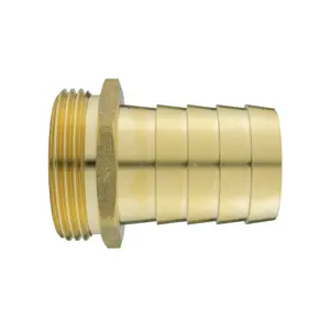 in-line full flow lever valve with brass barb connectors (1.25"-32mm)