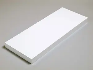 900mm floating hudson shelf kit, white high gloss